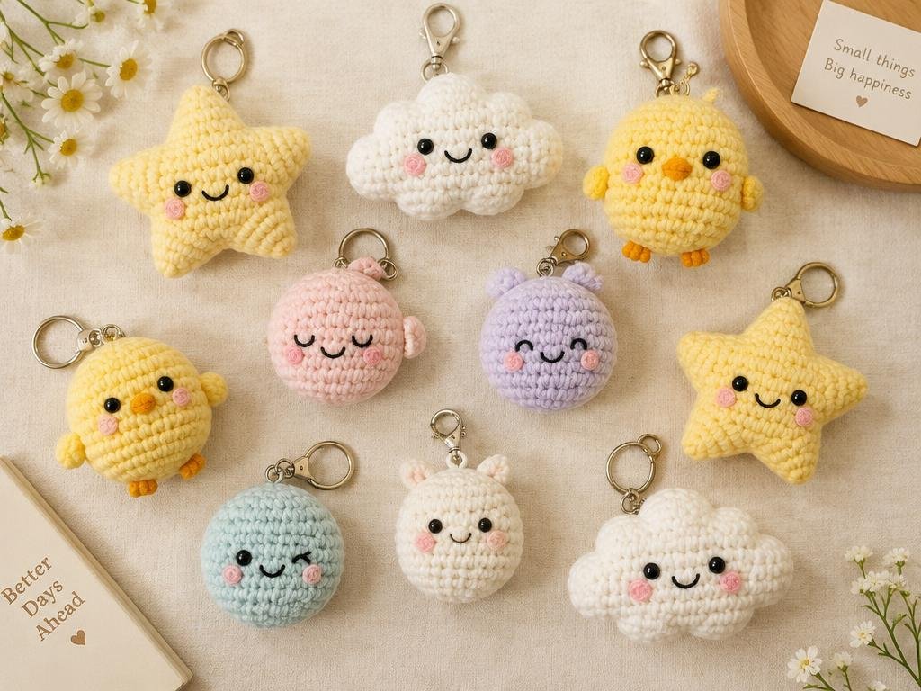 Cute & Kawaii crochet keychains
